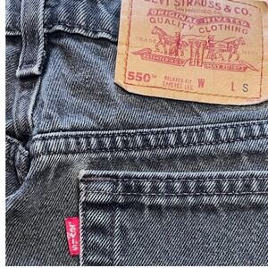 Vintage Made In The USA 90s Black Debim Relaxed Fit Tapered Leg Size 14 Grunge